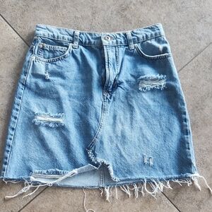 We The Free Blue Jean Skir